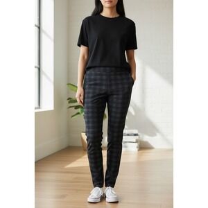 Dalia Women's 2XL tartan Plaid Tapered Pull-On Dress Pants Multicolor outlander